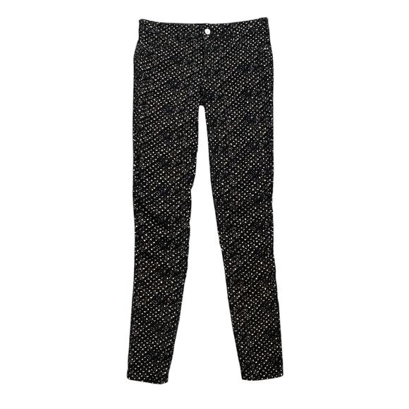 Anthropologie Pants - Pilcro Pants Womens 25 Black Cream Corduroy Fit Serif Skinny Ankle Anthropologie